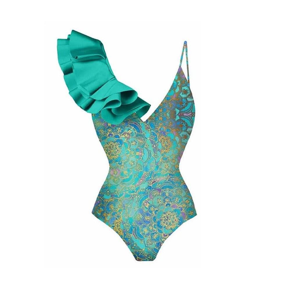 Vintage Women Swimwear One Piece Swimsuit Luxury Bikini Backless Beach Dress Designer Bathing Suit Summer Surf Wear Beachwear