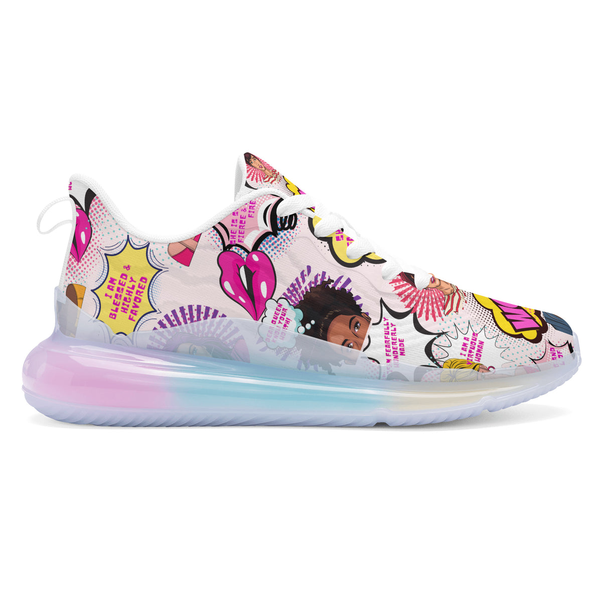 SF_S41 Women's Rainbow Atmospheric Cushion Running Shoes