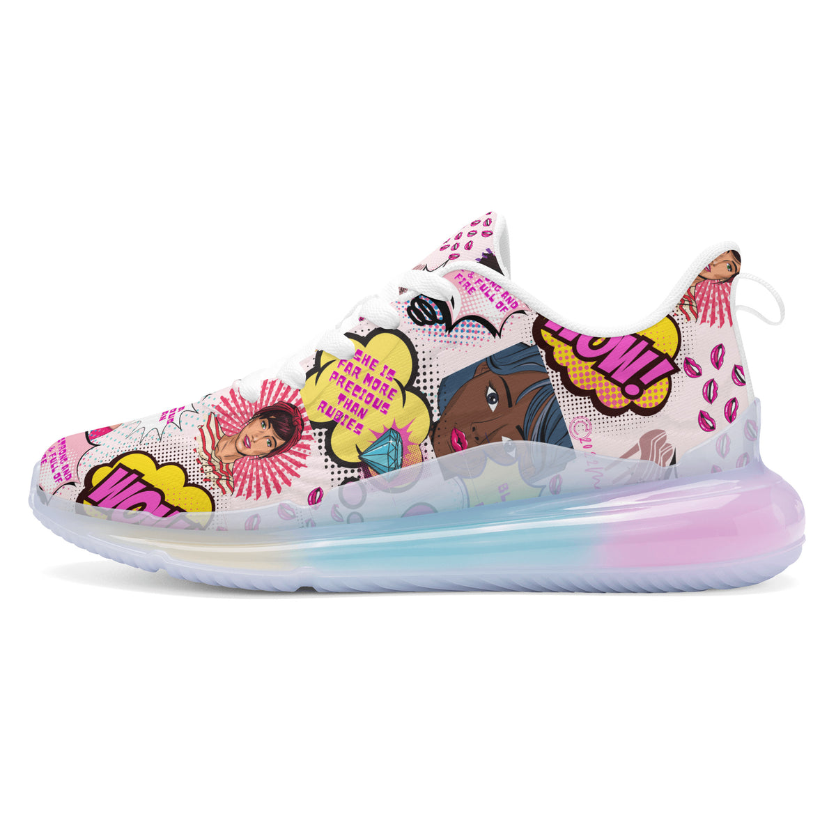 SF_S41 Women's Rainbow Atmospheric Cushion Running Shoes