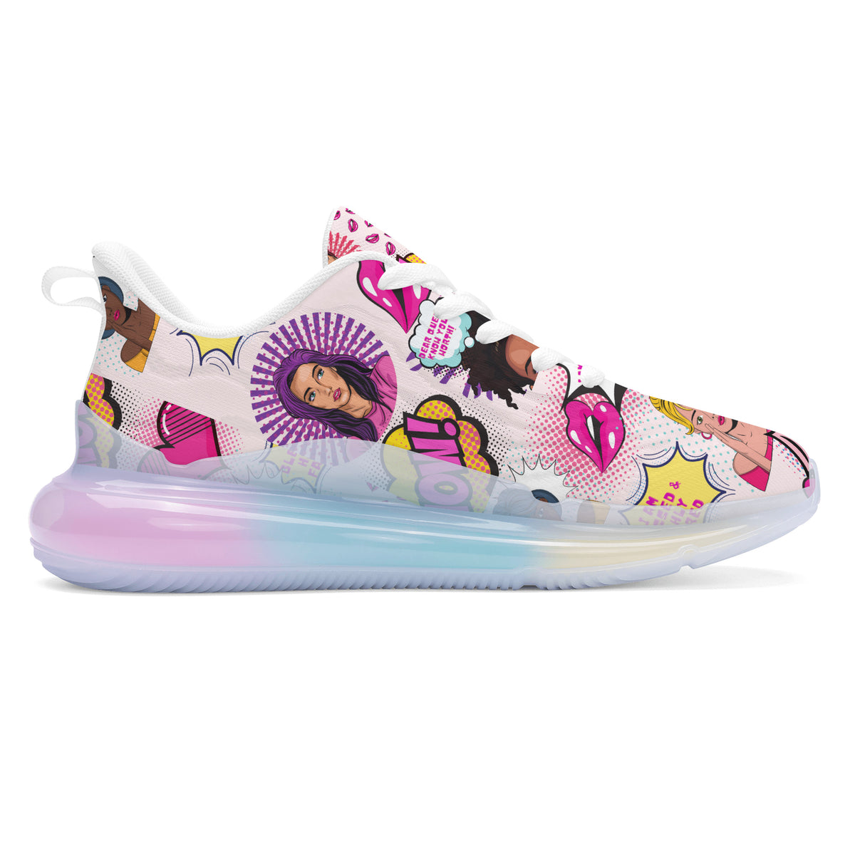 SF_S41 Women's Rainbow Atmospheric Cushion Running Shoes