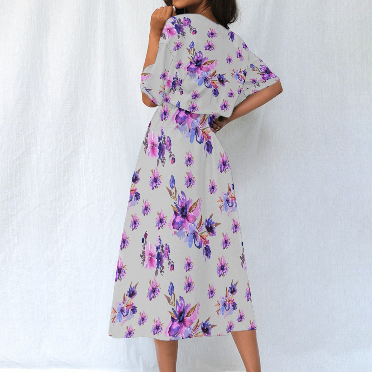 All-Over Print Women's Elastic Waist Dress