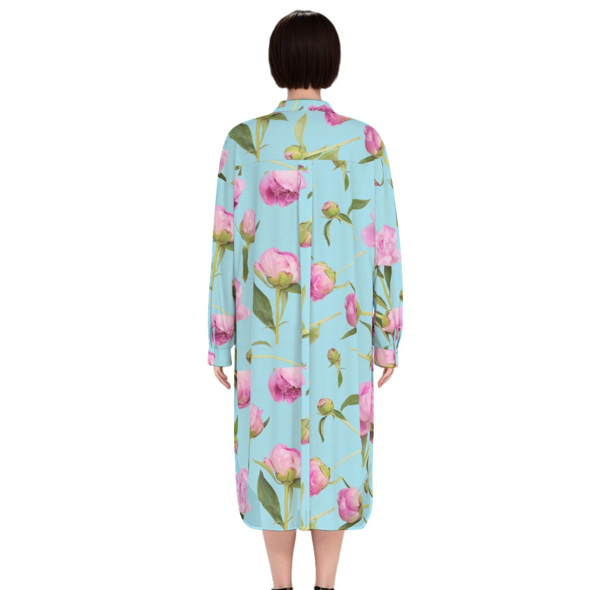All-Over Print Women's Long Shirt Dress | Royon