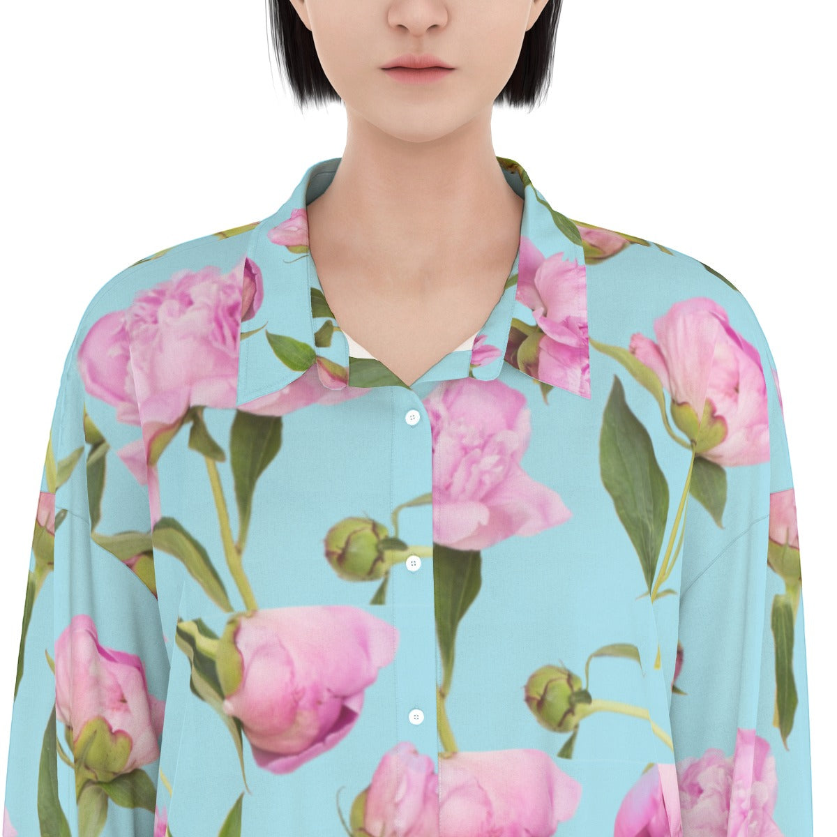 All-Over Print Women's Long Shirt Dress | Royon