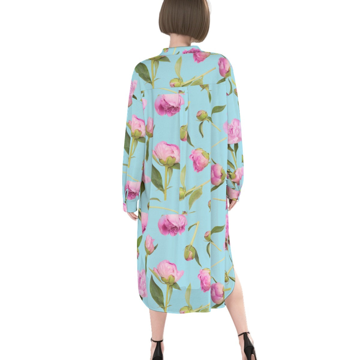 All-Over Print Women's Long Shirt Dress | Royon