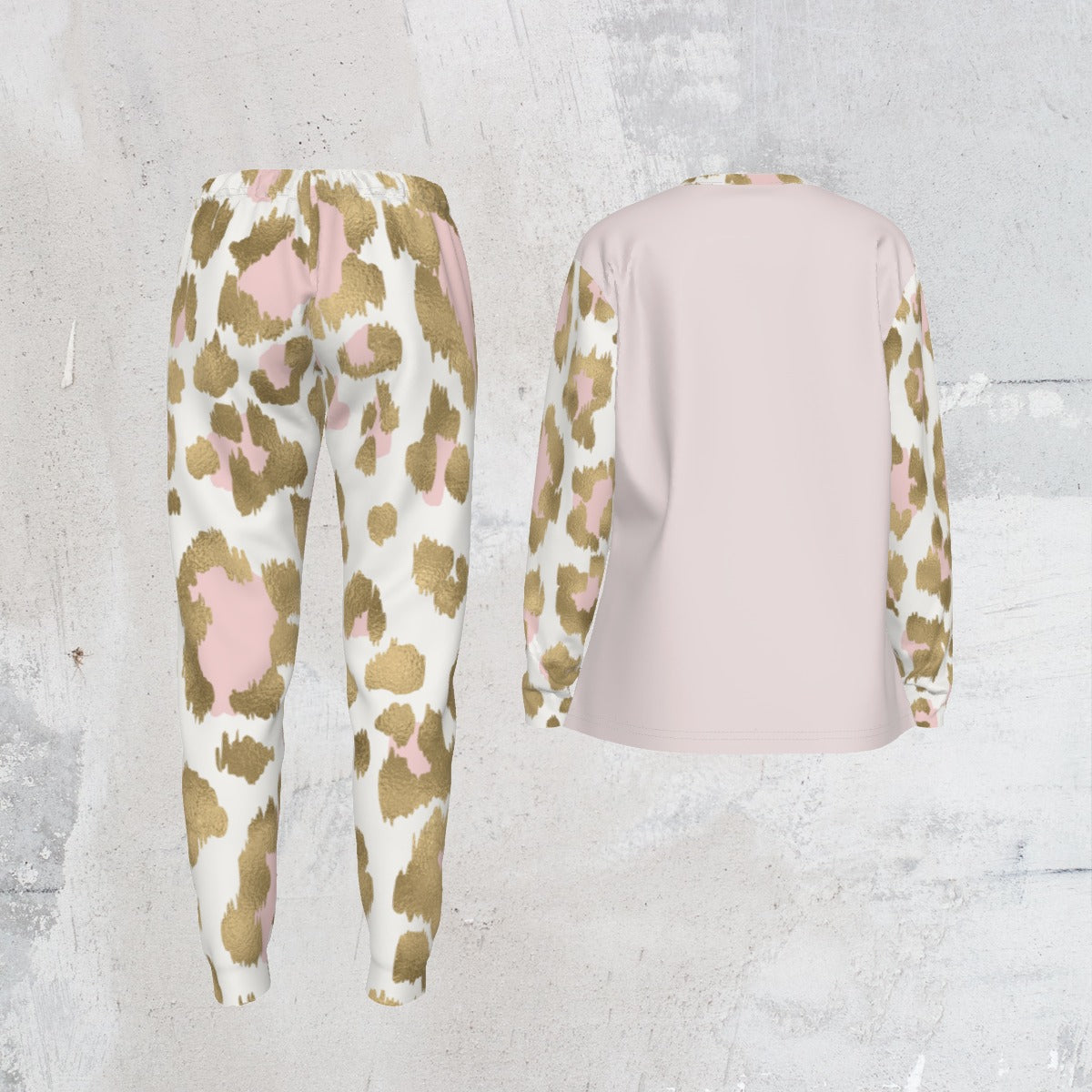 P31 Virtuous  Women's| Pink &Gold Cheetah Print | Pajamas | Cotton