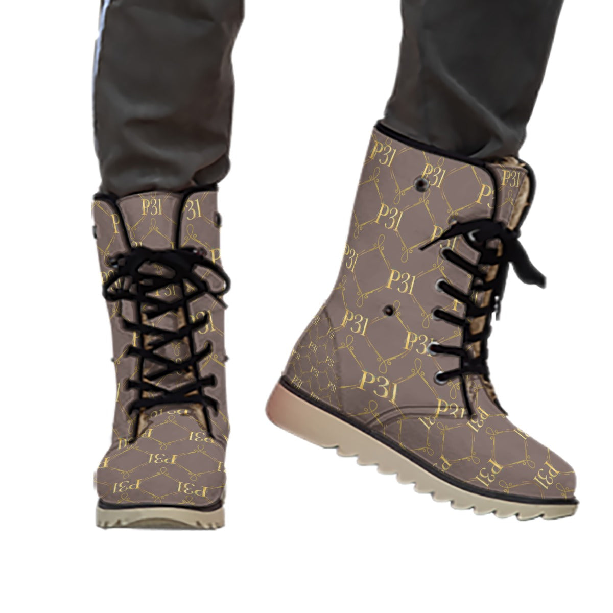 All-Over Print Women's Plush Boots