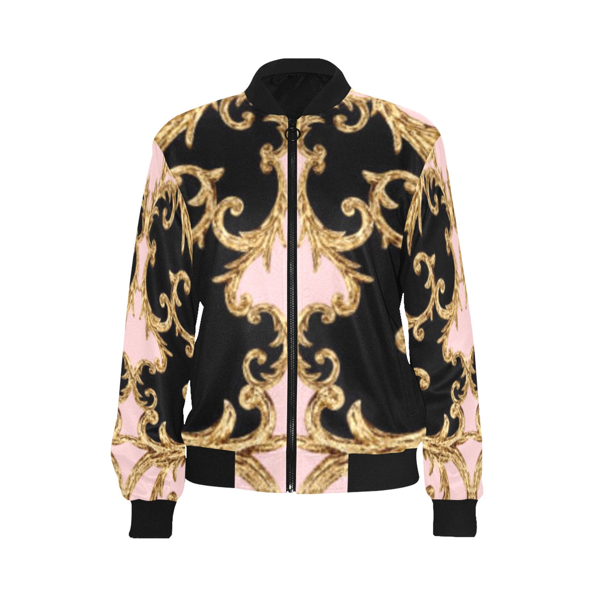Women's All Over Print Bomber Jacket(Model H36)