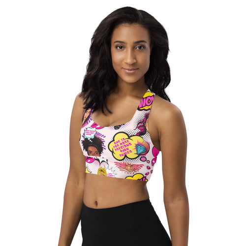 Longline sports bra