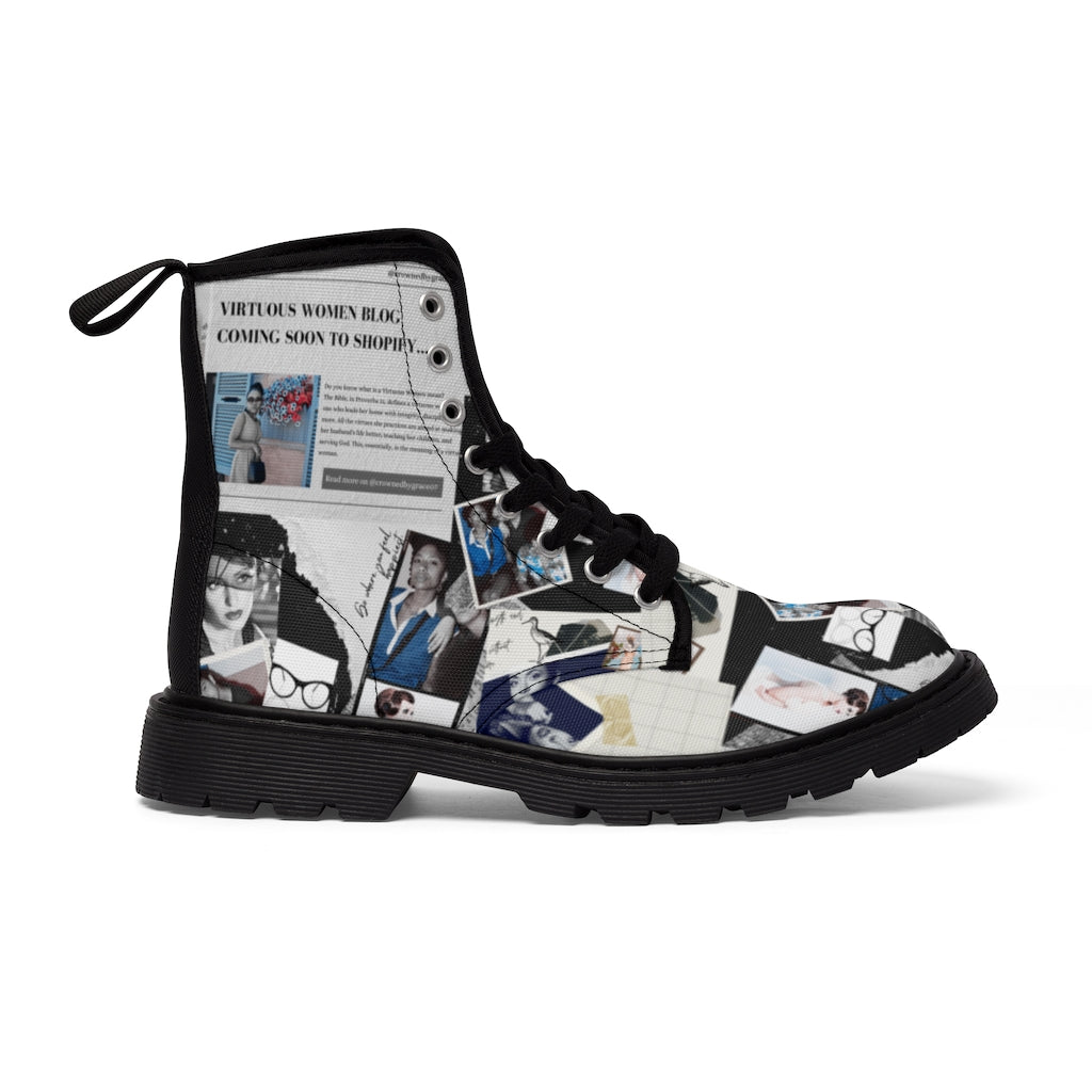Women's Canvas Boots