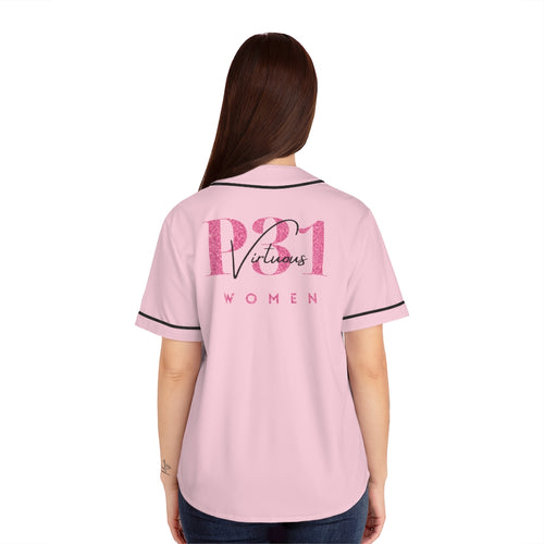 P31 Virtuous Woman | Tee Baseball Jersey| Blush Pink