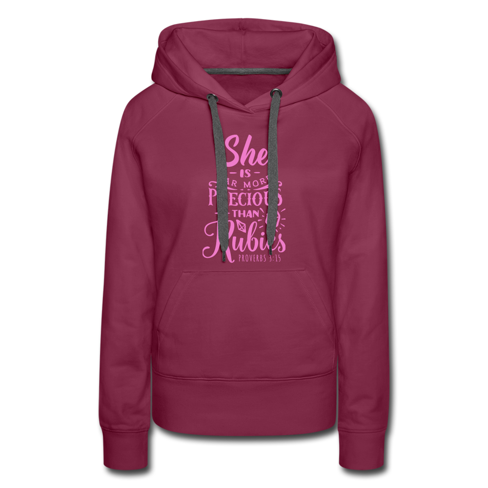 Women’s Premium Hoodie - burgundy