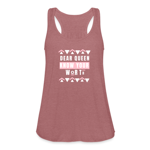 Women's Flowy Tank Top by Bella - mauve